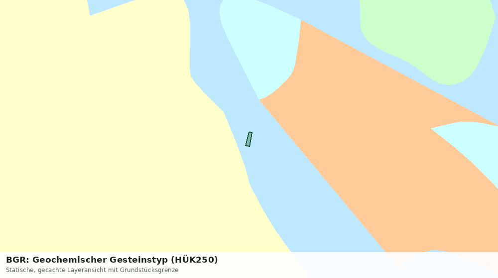 Statische Kartenansicht: BGR: Geochemischer Gesteinstyp (HÜK250)