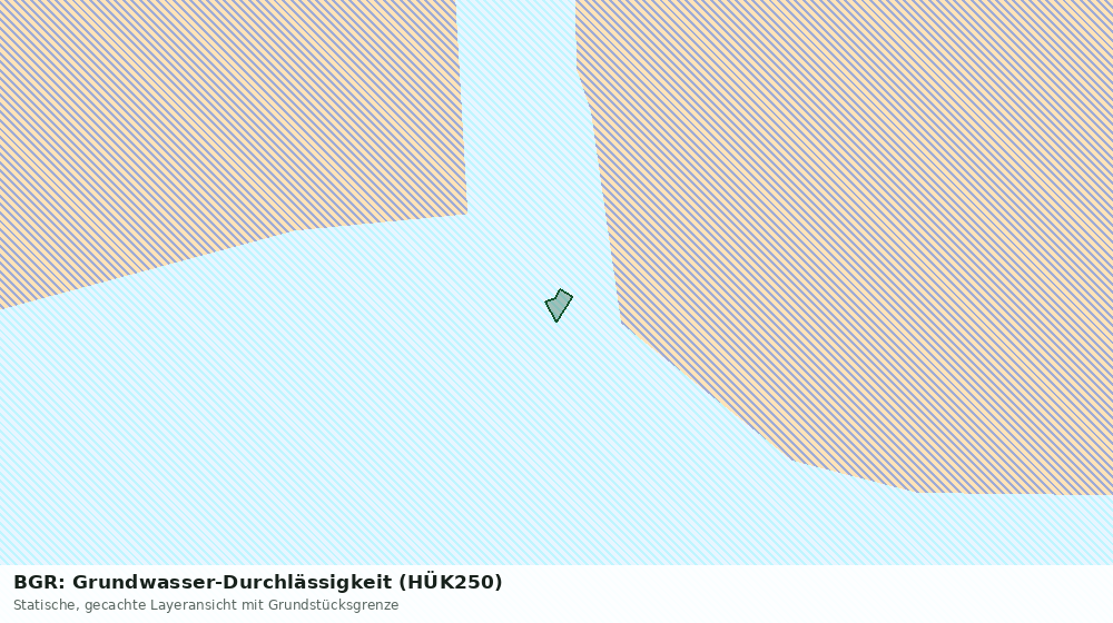 Statische Kartenansicht: BGR: Grundwasser-Durchlässigkeit (HÜK250)