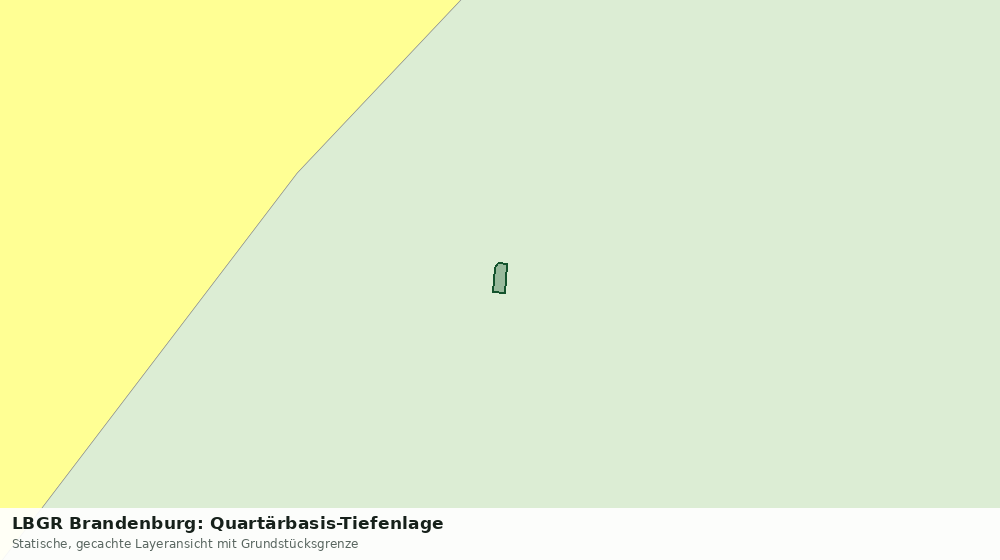 Statische Kartenansicht: LBGR Brandenburg: Quartärbasis-Tiefenlage