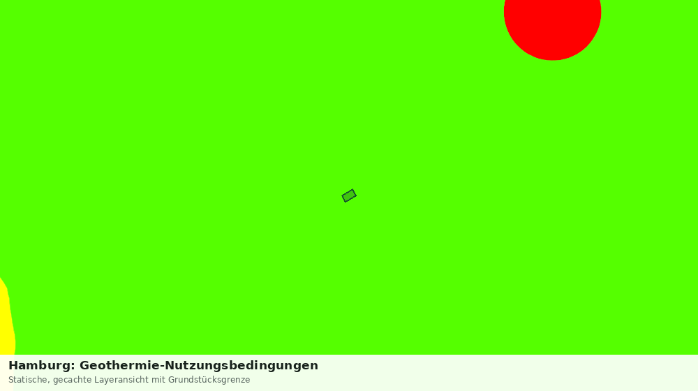 Statische Kartenansicht: Hamburg: Geothermie-Nutzungsbedingungen