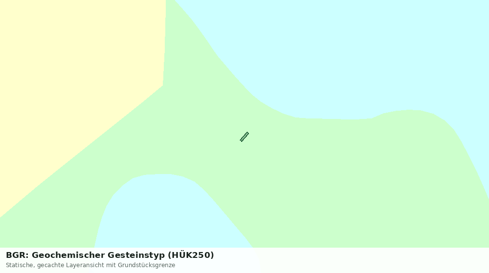 Statische Kartenansicht: BGR: Geochemischer Gesteinstyp (HÜK250)