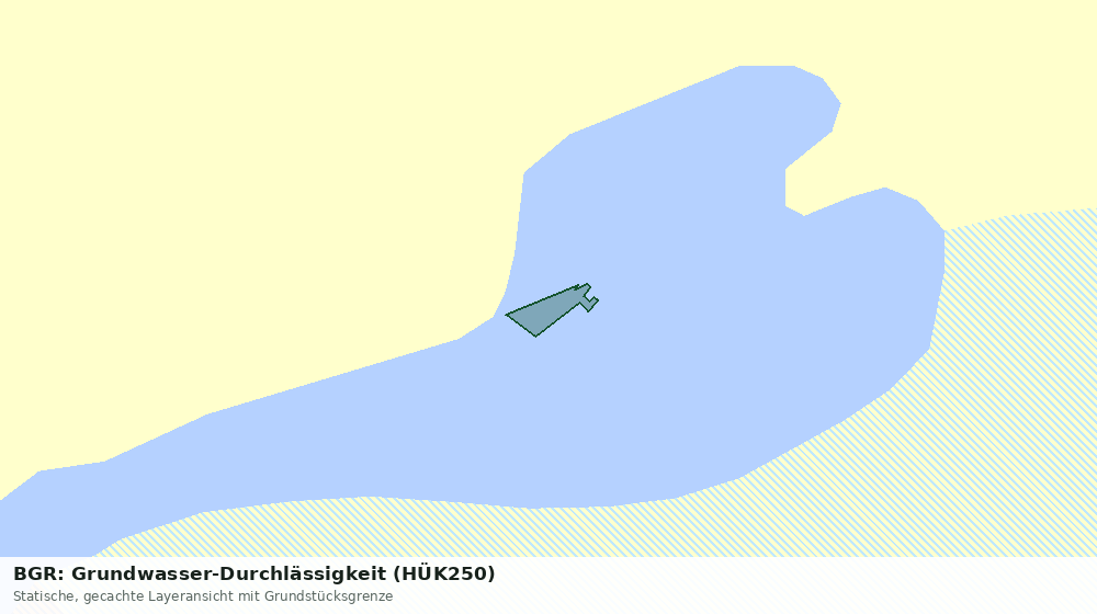 Statische Kartenansicht: BGR: Grundwasser-Durchlässigkeit (HÜK250)
