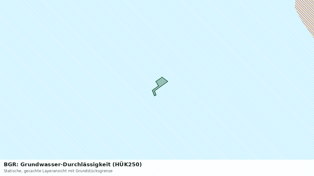 Statische Kartenansicht: BGR: Grundwasser-Durchlässigkeit (HÜK250)
