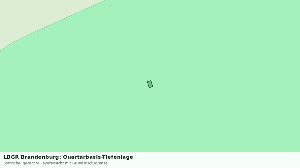 Statische Kartenansicht: LBGR Brandenburg: Quartärbasis-Tiefenlage
