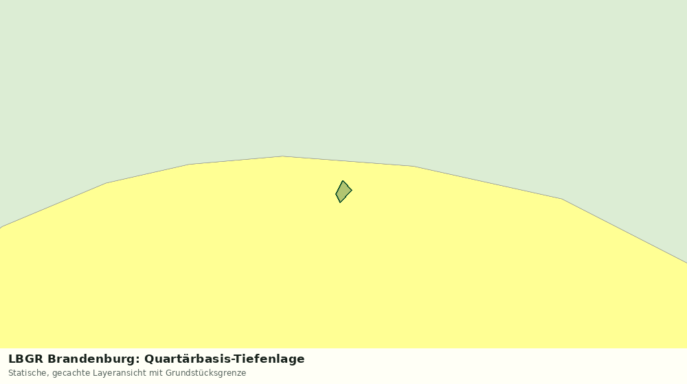 Statische Kartenansicht: LBGR Brandenburg: Quartärbasis-Tiefenlage