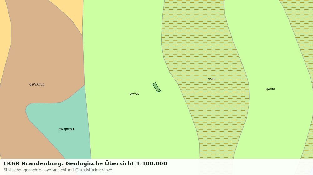 Statische Kartenansicht: LBGR Brandenburg: Geologische Übersicht 1:100.000
