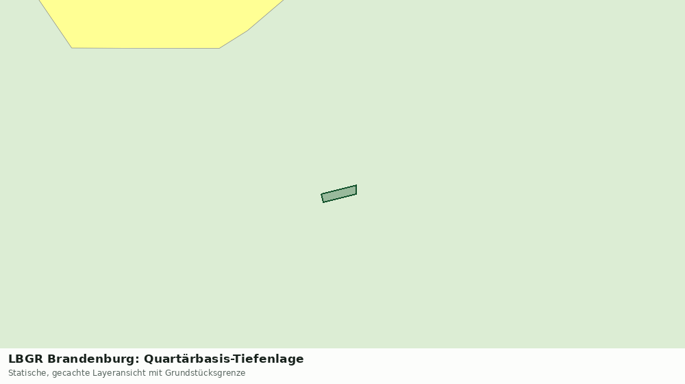 Statische Kartenansicht: LBGR Brandenburg: Quartärbasis-Tiefenlage