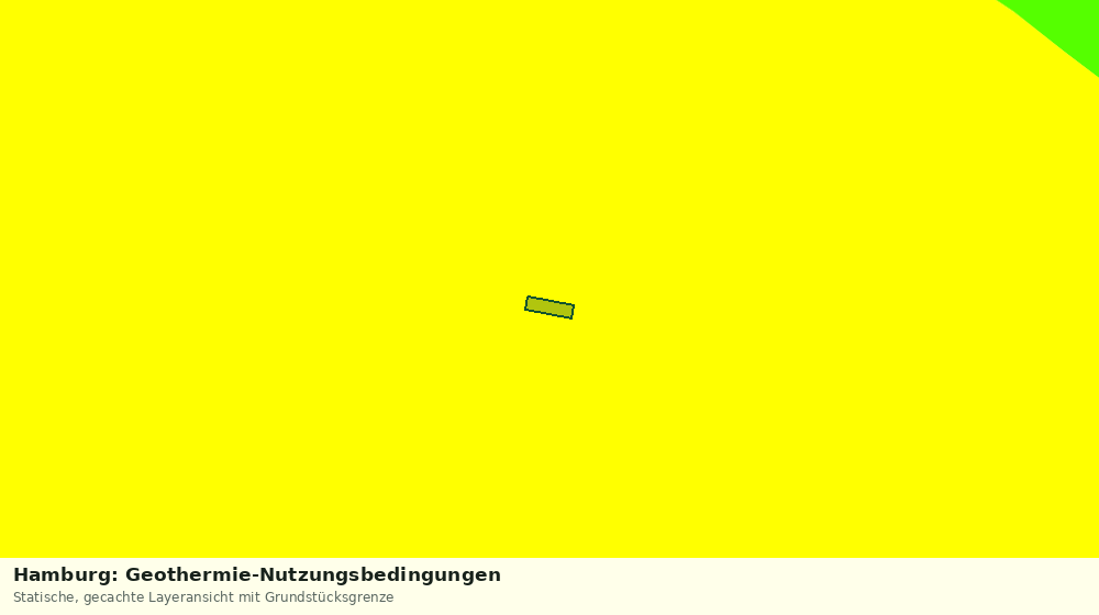 Statische Kartenansicht: Hamburg: Geothermie-Nutzungsbedingungen