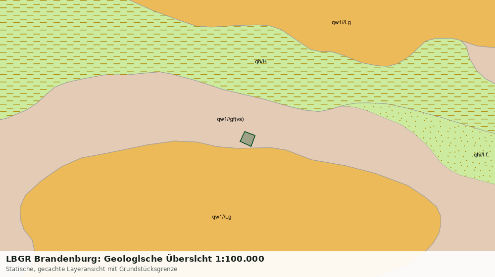 Statische Kartenansicht: LBGR Brandenburg: Geologische Übersicht 1:100.000