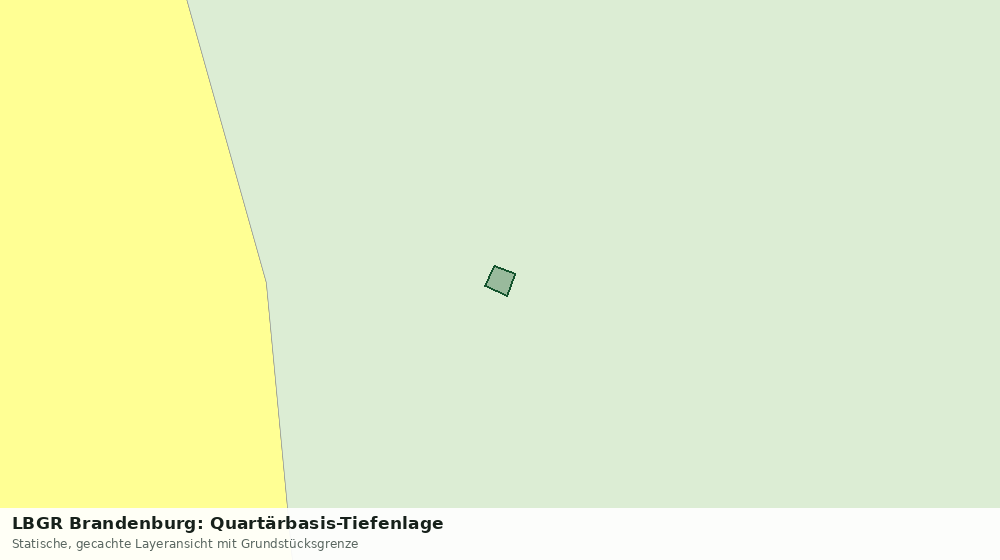Statische Kartenansicht: LBGR Brandenburg: Quartärbasis-Tiefenlage