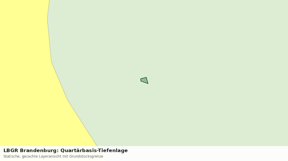 Statische Kartenansicht: LBGR Brandenburg: Quartärbasis-Tiefenlage