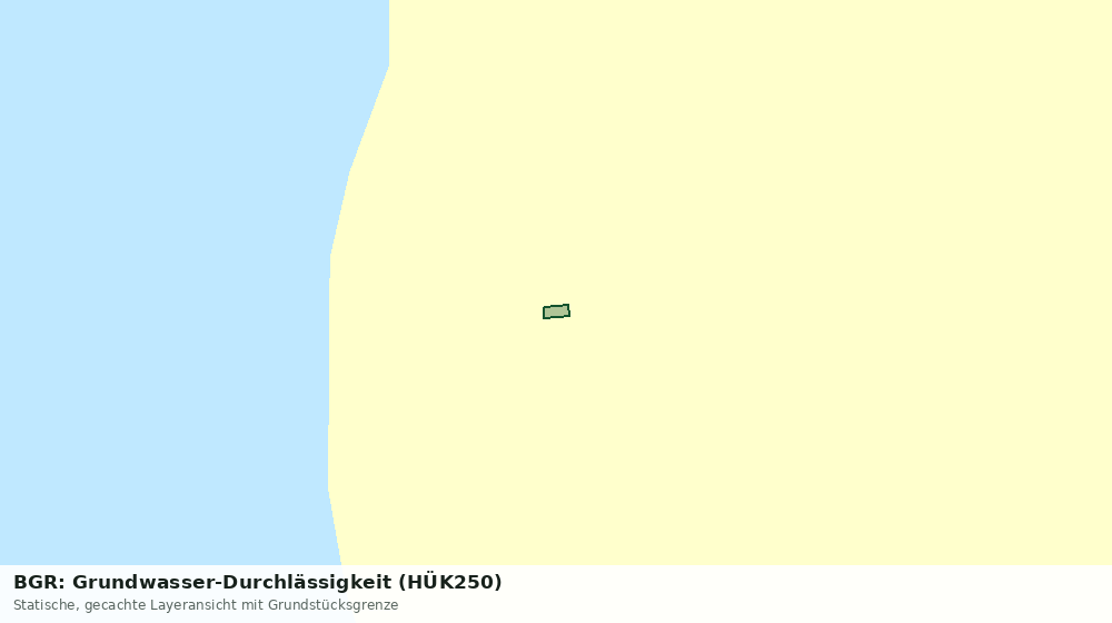 Statische Kartenansicht: BGR: Grundwasser-Durchlässigkeit (HÜK250)