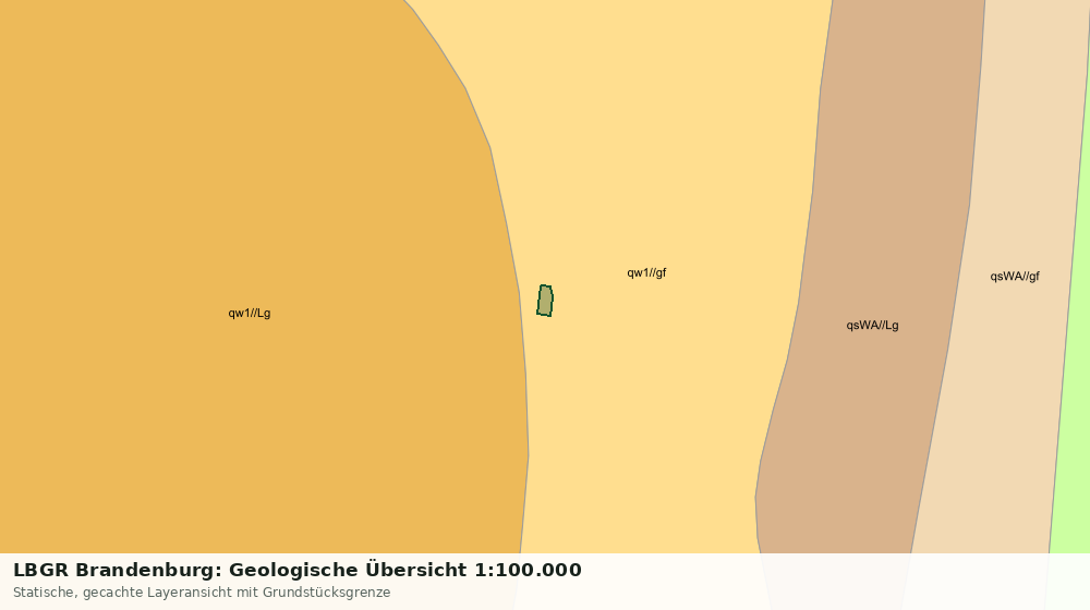 Statische Kartenansicht: LBGR Brandenburg: Geologische Übersicht 1:100.000