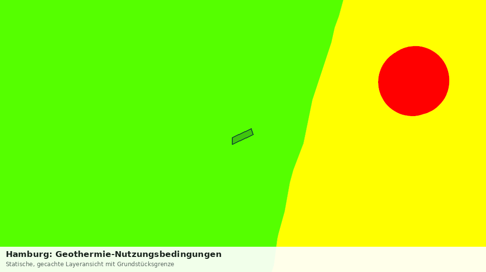Statische Kartenansicht: Hamburg: Geothermie-Nutzungsbedingungen