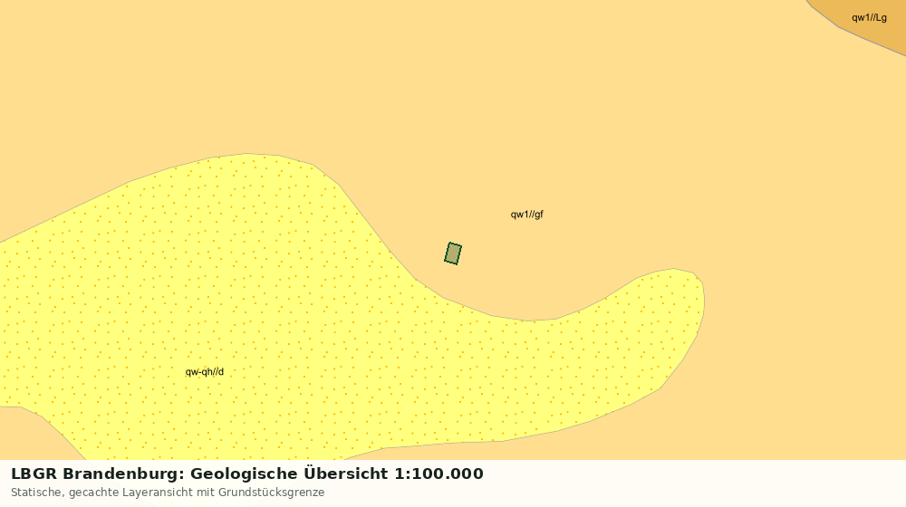 Statische Kartenansicht: LBGR Brandenburg: Geologische Übersicht 1:100.000