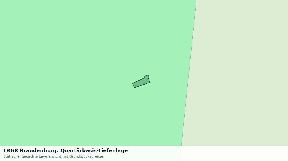 Statische Kartenansicht: LBGR Brandenburg: Quartärbasis-Tiefenlage