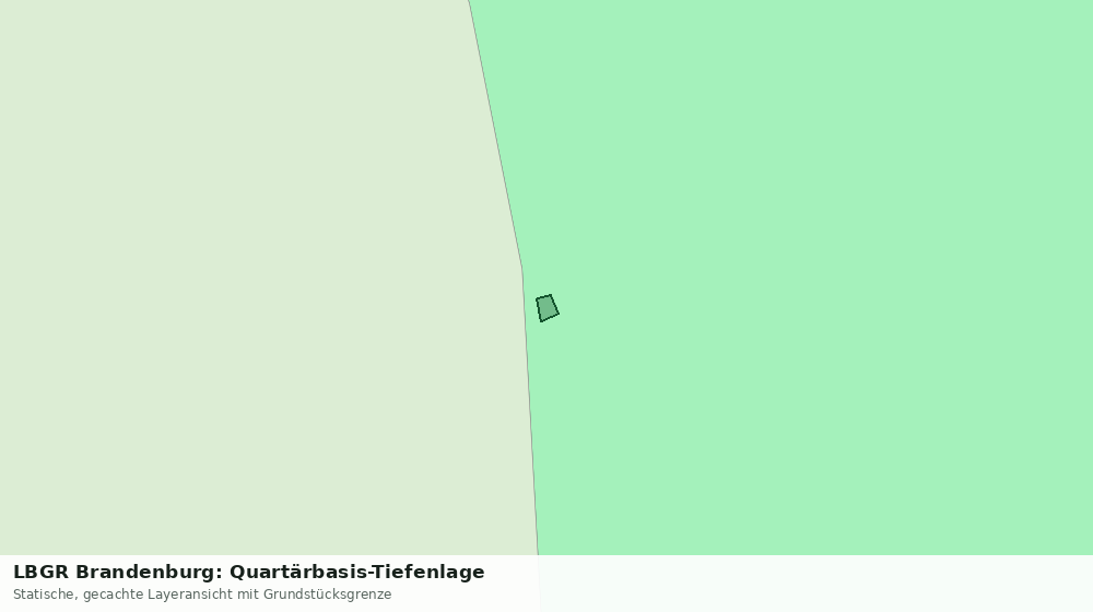 Statische Kartenansicht: LBGR Brandenburg: Quartärbasis-Tiefenlage