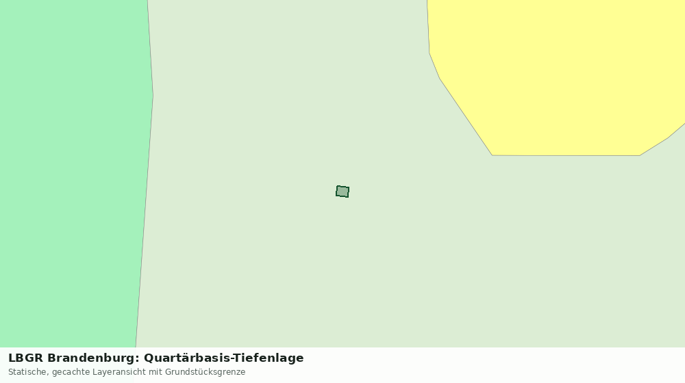 Statische Kartenansicht: LBGR Brandenburg: Quartärbasis-Tiefenlage