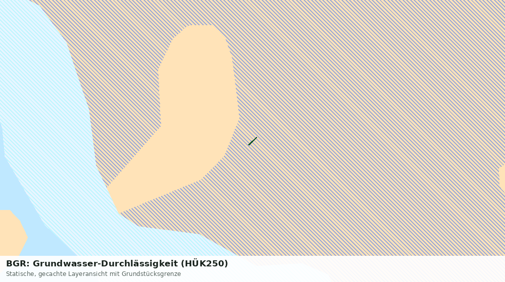 Statische Kartenansicht: BGR: Grundwasser-Durchlässigkeit (HÜK250)