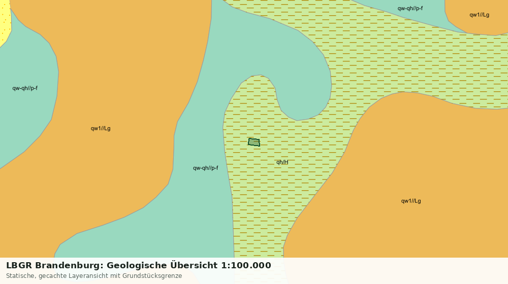 Statische Kartenansicht: LBGR Brandenburg: Geologische Übersicht 1:100.000