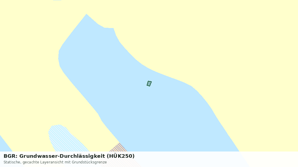 Statische Kartenansicht: BGR: Grundwasser-Durchlässigkeit (HÜK250)
