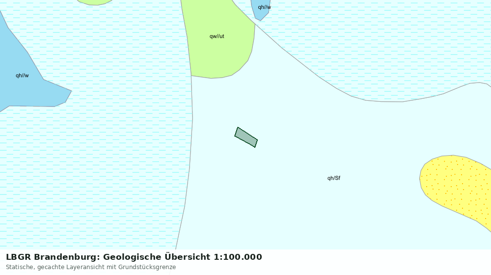 Statische Kartenansicht: LBGR Brandenburg: Geologische Übersicht 1:100.000