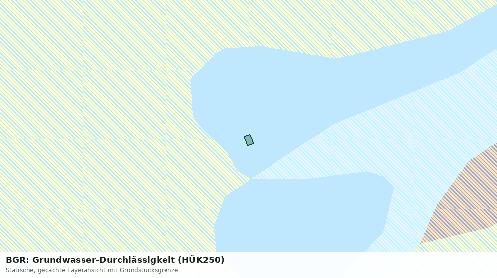 Statische Kartenansicht: BGR: Grundwasser-Durchlässigkeit (HÜK250)