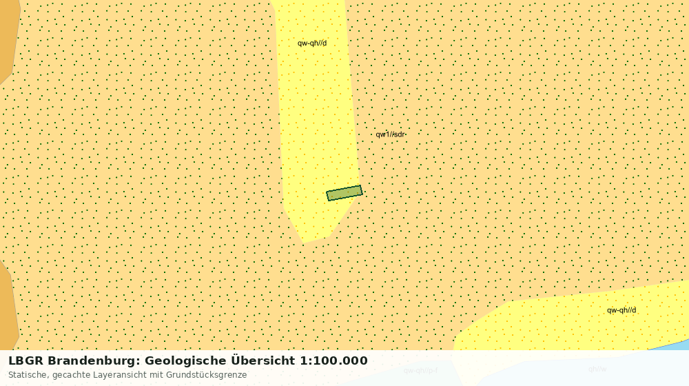 Statische Kartenansicht: LBGR Brandenburg: Geologische Übersicht 1:100.000