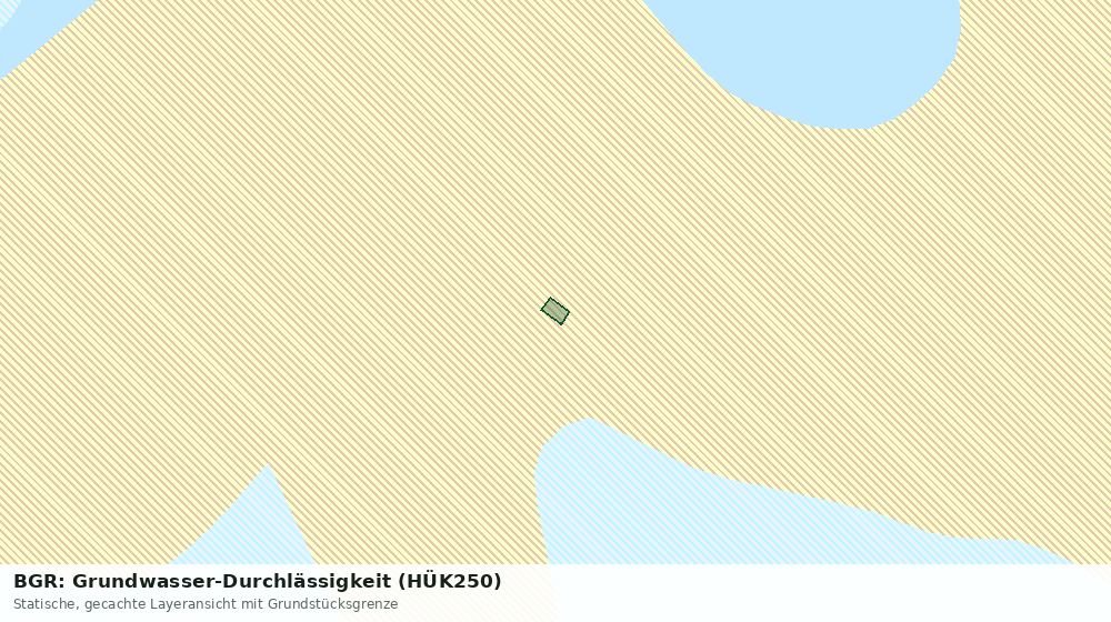 Statische Kartenansicht: BGR: Grundwasser-Durchlässigkeit (HÜK250)