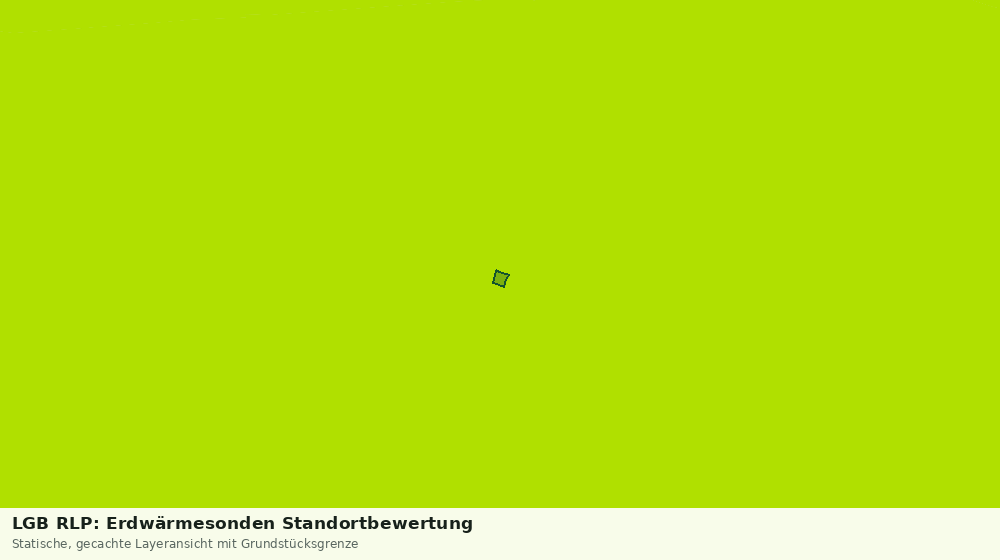 Statische Kartenansicht: LGB RLP: Erdwärmesonden Standortbewertung