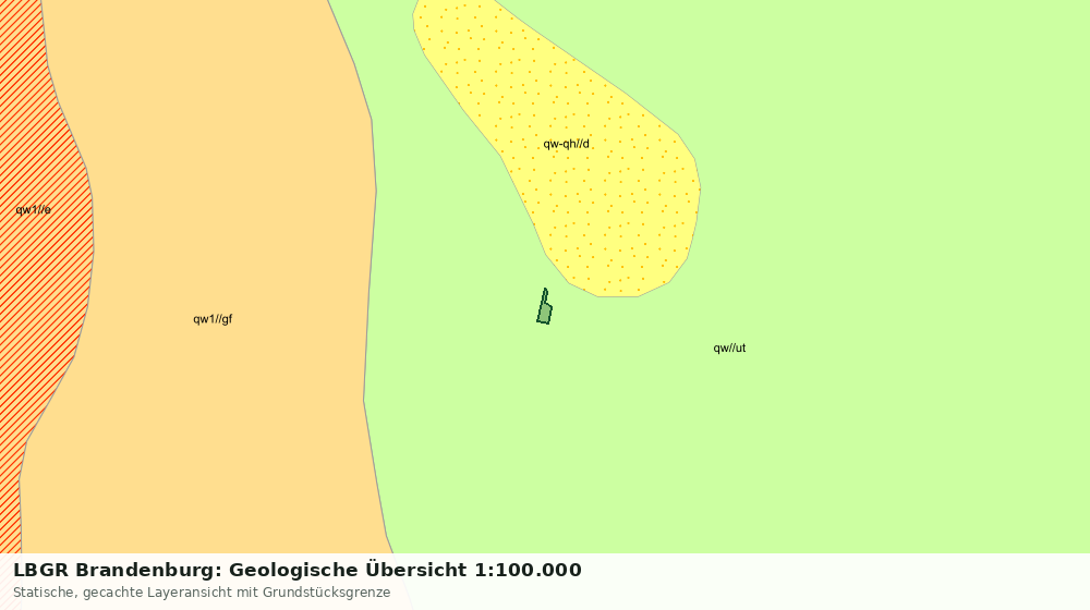 Statische Kartenansicht: LBGR Brandenburg: Geologische Übersicht 1:100.000
