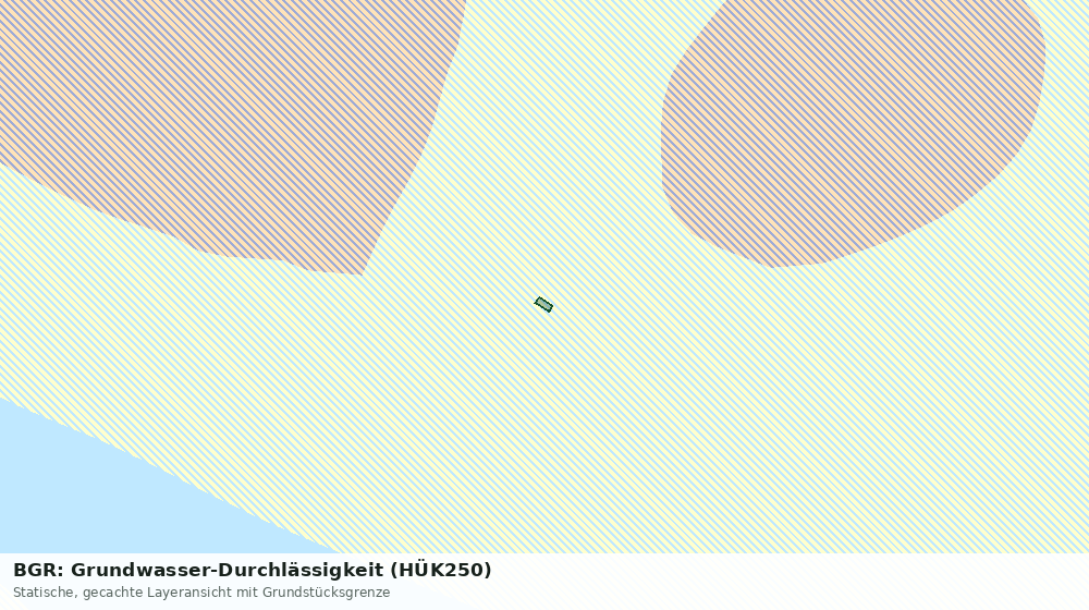 Statische Kartenansicht: BGR: Grundwasser-Durchlässigkeit (HÜK250)
