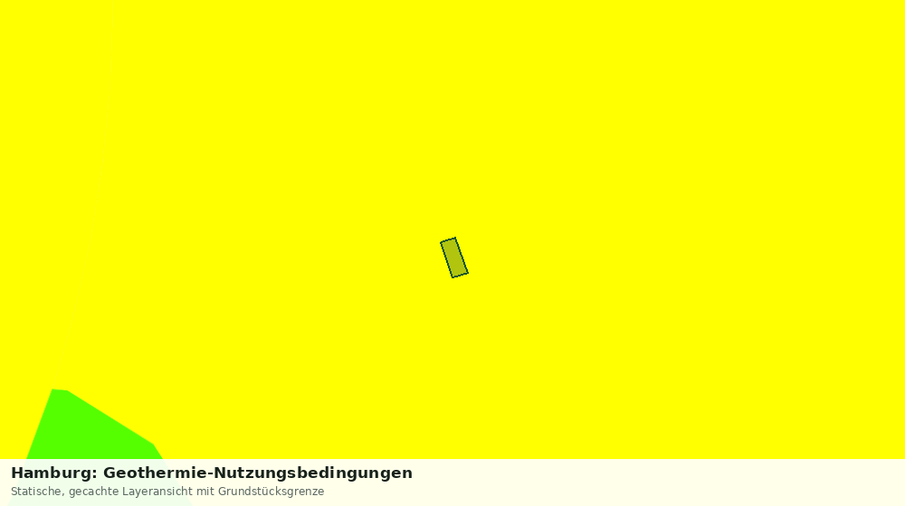 Statische Kartenansicht: Hamburg: Geothermie-Nutzungsbedingungen