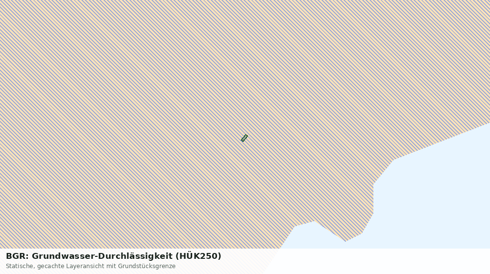 Statische Kartenansicht: BGR: Grundwasser-Durchlässigkeit (HÜK250)