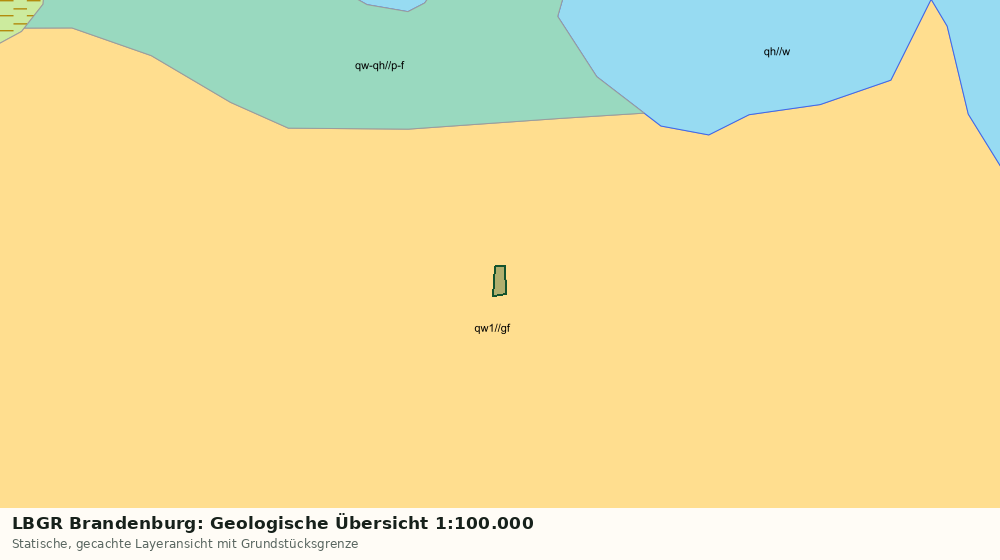 Statische Kartenansicht: LBGR Brandenburg: Geologische Übersicht 1:100.000