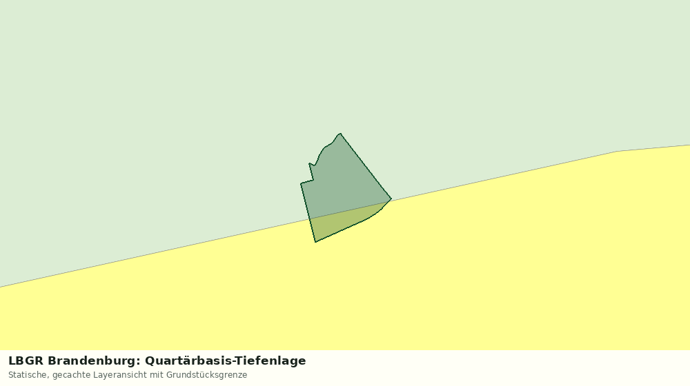 Statische Kartenansicht: LBGR Brandenburg: Quartärbasis-Tiefenlage