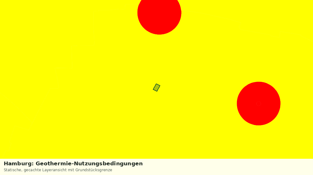 Statische Kartenansicht: Hamburg: Geothermie-Nutzungsbedingungen