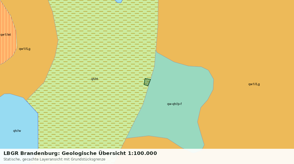 Statische Kartenansicht: LBGR Brandenburg: Geologische Übersicht 1:100.000