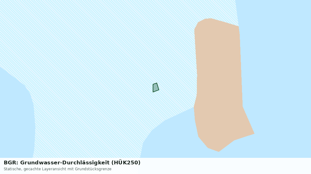 Statische Kartenansicht: BGR: Grundwasser-Durchlässigkeit (HÜK250)