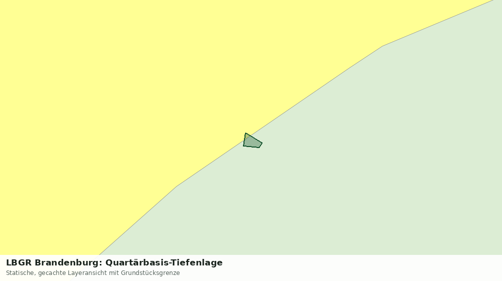 Statische Kartenansicht: LBGR Brandenburg: Quartärbasis-Tiefenlage