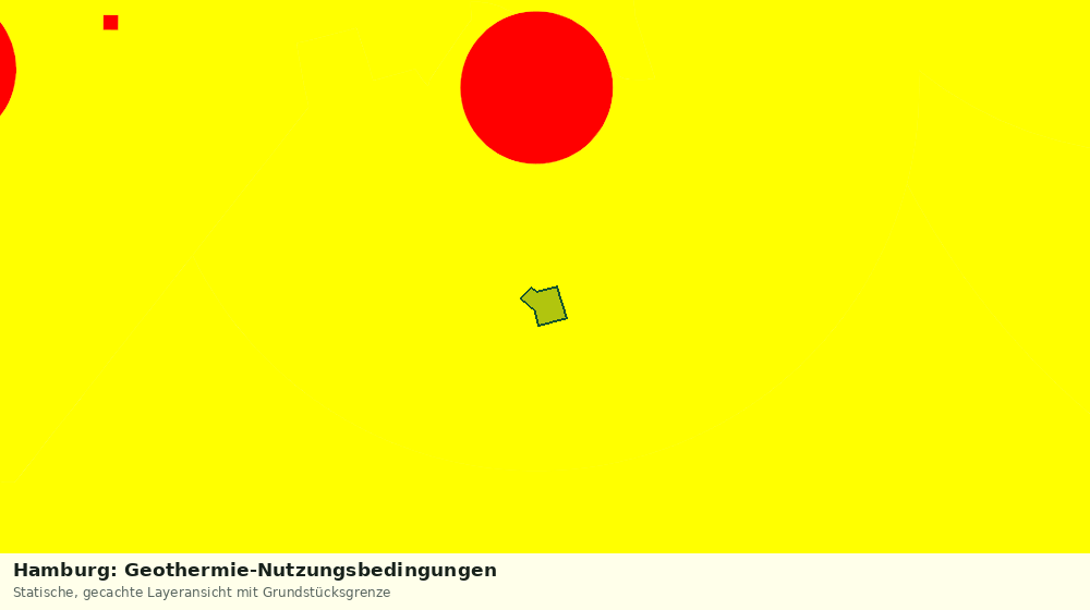 Statische Kartenansicht: Hamburg: Geothermie-Nutzungsbedingungen