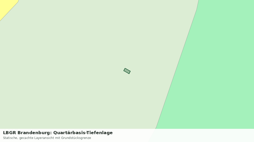 Statische Kartenansicht: LBGR Brandenburg: Quartärbasis-Tiefenlage
