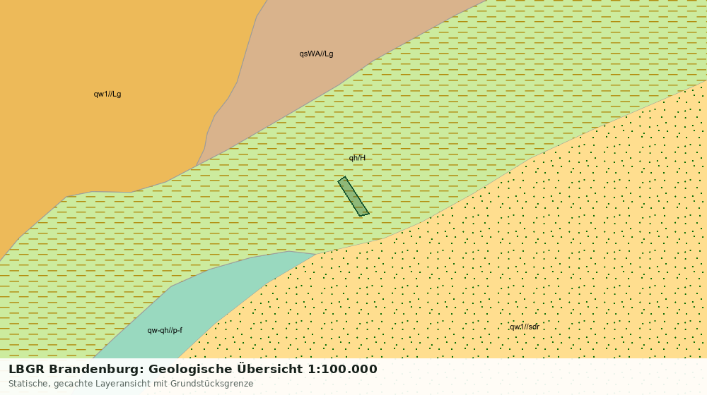 Statische Kartenansicht: LBGR Brandenburg: Geologische Übersicht 1:100.000
