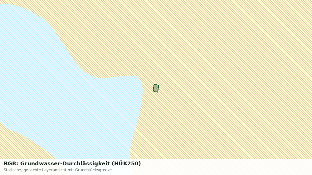 Statische Kartenansicht: BGR: Grundwasser-Durchlässigkeit (HÜK250)