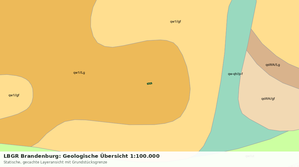 Statische Kartenansicht: LBGR Brandenburg: Geologische Übersicht 1:100.000