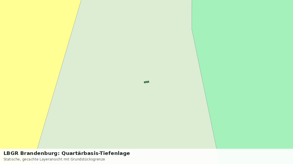 Statische Kartenansicht: LBGR Brandenburg: Quartärbasis-Tiefenlage