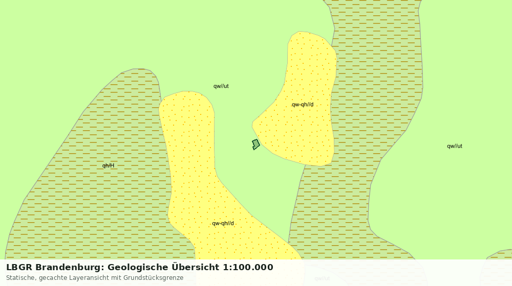 Statische Kartenansicht: LBGR Brandenburg: Geologische Übersicht 1:100.000