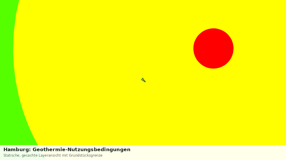 Statische Kartenansicht: Hamburg: Geothermie-Nutzungsbedingungen