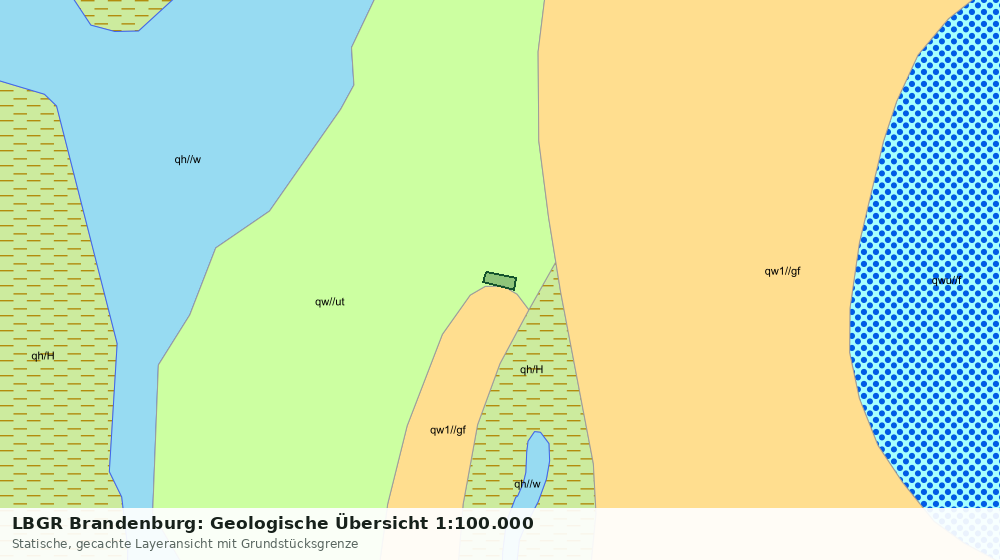 Statische Kartenansicht: LBGR Brandenburg: Geologische Übersicht 1:100.000