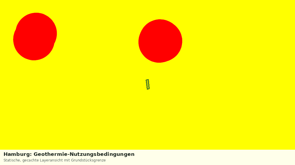 Statische Kartenansicht: Hamburg: Geothermie-Nutzungsbedingungen